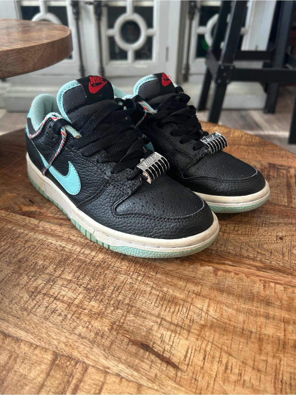 Kids Nike Dunk Low Sneakers “Barber Shop”